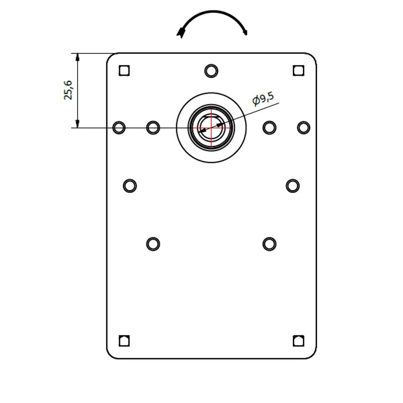 MOTORIDUTTORE STUFA A PELLET 5 RPM - ALBERO 9,5 MM KENTA