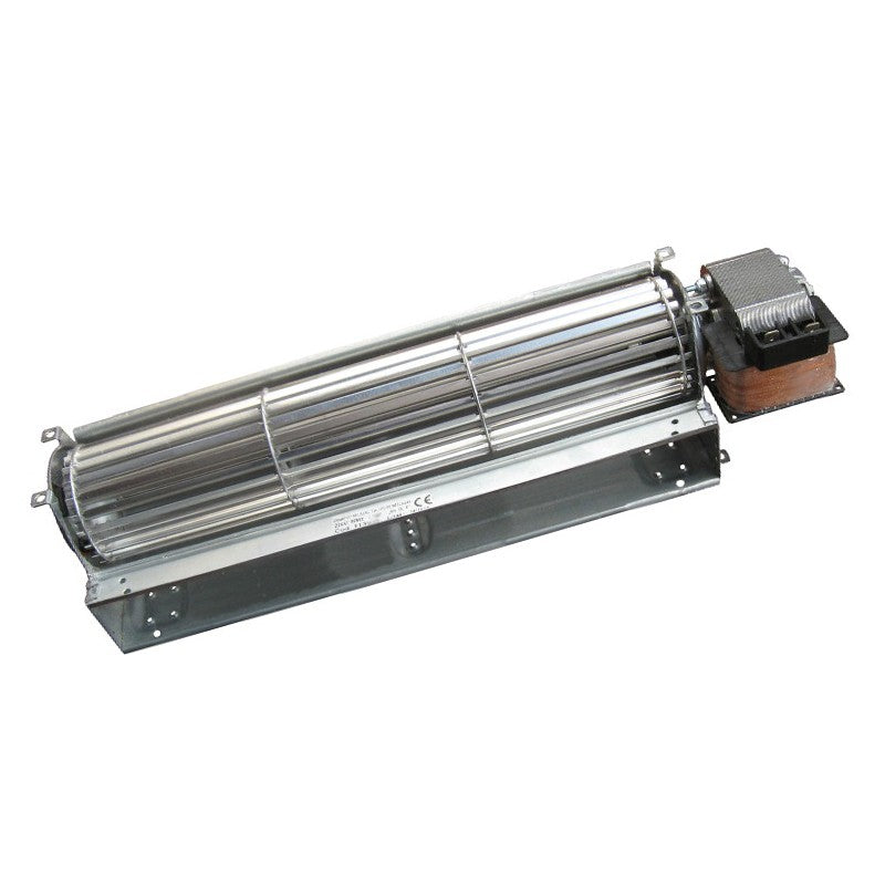 Ventilatore Tangenziale per Stufe a Pellet TGA 60/1-300/30 EMMEVI - FERGAS , Ø Ventola 60mm, Dimensione Bocchetta 304x40mm, Lunghezza Totale 394mm