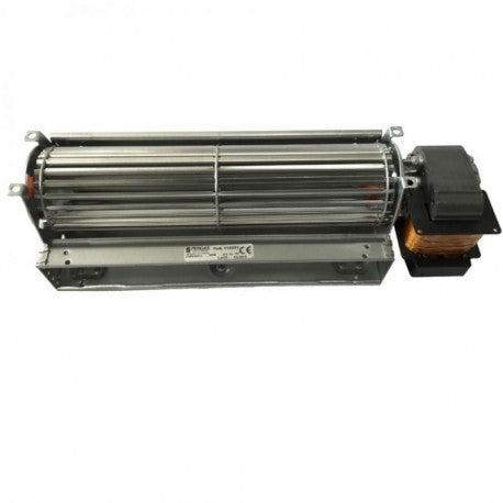 Ventilatore Tangenziale per Stufe a Pellet TGA 60/1-240/30 EMMEVI - FERGAS 113231, Ø Ventola 60mm, Dimensione Bocchetta 244x40mm, Lunghezza Totale 320mm