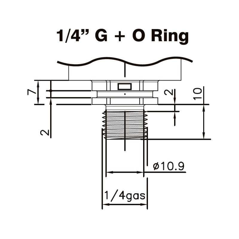 TRASDUTTORE DI PRESSIONE ATTACCO 1/4" 0-4 BAR 5V Per Stufe a Pellet IDRO Caldaie