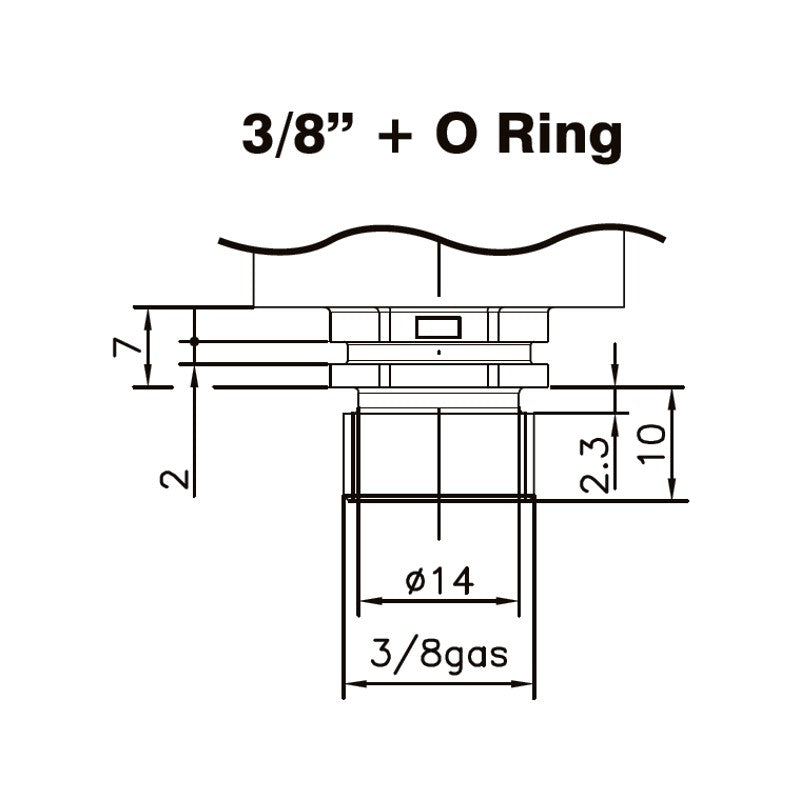 TRASDUTTORE DI PRESSIONE ATTACCO 3/8" 0-4 BAR 5V Per Stufe a Pellet IDRO Caldaie
