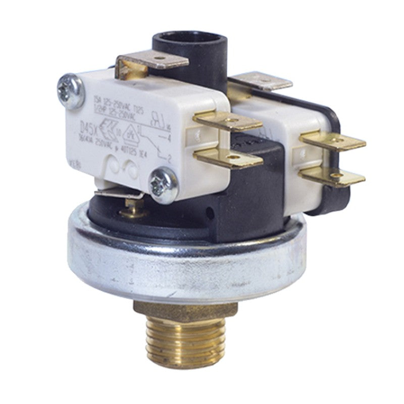 Pressostato XP200A Sensore di Pressione Acqua Regolabile da 1,5 a 4 Bar - Attacco 1/4" Gas Foro ogiva - 6 contatti