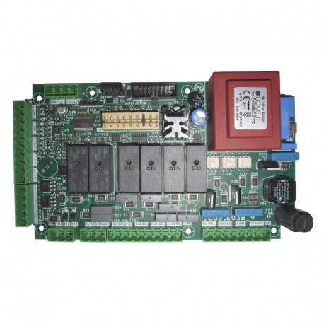 Scheda di Controllo MICRONOVA E038_9 per Stufe a Pellet, Sonda Fino a 600°C, Predisposta per Encoder, Connettore RS232 per Collegamento al PC