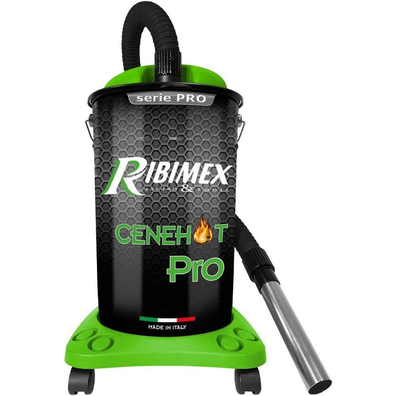RIBIMEX - Aspiracenere elettrico Cenehot PRO per ceneri calde, 25 L, 1200 W