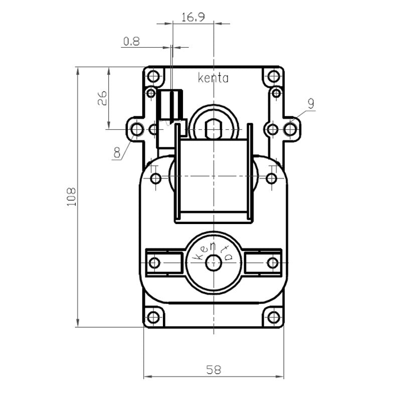 MOTORIDUTTORE STUFA A PELLET 8,5 RPM - ALBERO 8,5  KENTA