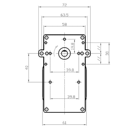 MOTORIDUTTORE STUFA A PELLET 8,5 RPM - ALBERO 8,5  KENTA