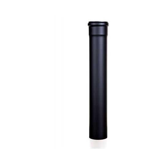 Tubo scarico pellet NERO Lineare Diametro 80 mm CM 100 NERO per canna fumaria