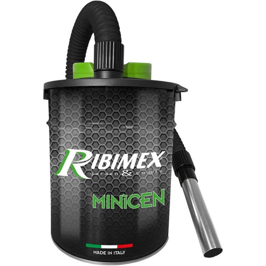 RIBIMEX - Aspiracenere elettrico Minicen, Filtro HEPA, 10 L, 800 W